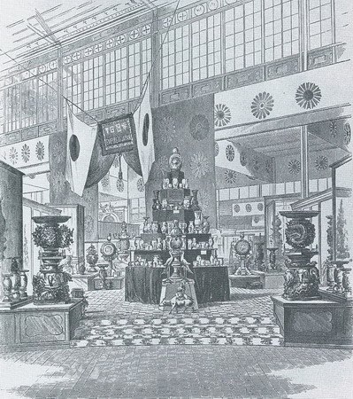 1876年,日本館內景 1876年,日本館內景